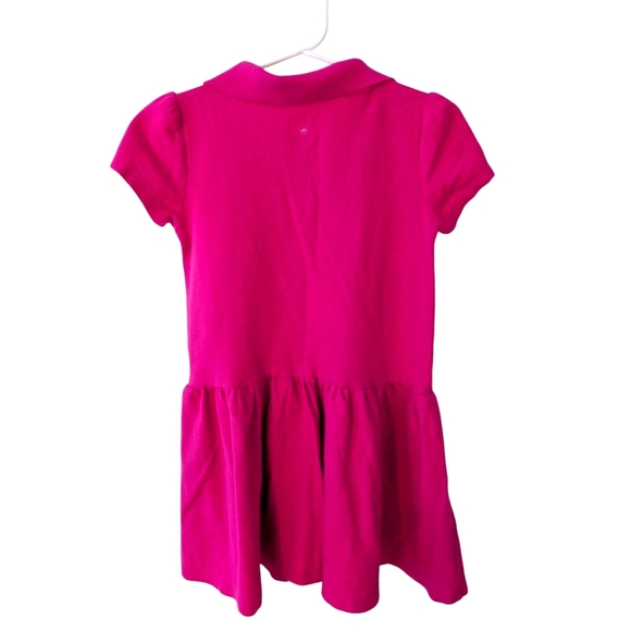 The Children's Place Girls Stylish Pink Polo Dress Cotton Casual  Size 4T - Picture 4 of 6